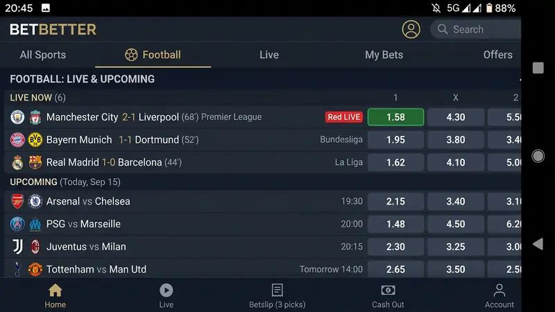 FairPari ilovasida sport tikishlari — fairpari bet, liniya va live